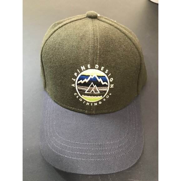 Alpine Design‎ Olive & Gray Men’s Custom Patch Cap - Picture 1 of 4